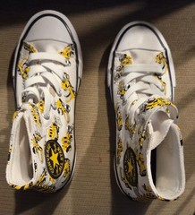 Converse Chuck Taylor All Star Kids High Top Sneakers Construction White US 12