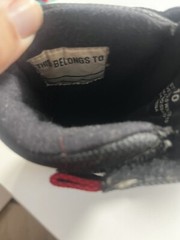 L.L.Bean Big Kids‘ Northwoods Snow Winter Boots Black Red Size 10 Hook & Loop