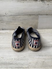 Cienta Canvas Slip On Shoes Made In Spain Blue White Stripe Little Kids Sz: 29C