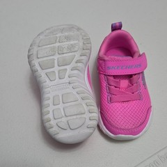 SKECHERS GO RUN 600 Mesh Hook & Loop Non-Marking Pink/Purple Kids 5 (EU21)