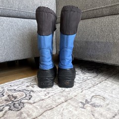 L.L. Bean Blue & Black Waterproof Insulated Snow Boots Kids 9.5 inches long