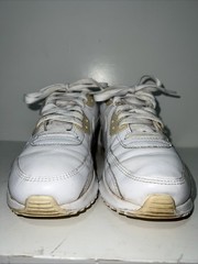 Nike Air MAX 90’s Sneaker White Athletic Shoes US SZ 6Y CD6864-100 VJ