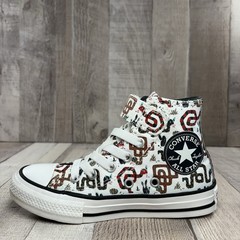 Converse Chuck Taylor All Star Snake PS Kids Size 11 High Easy On Sneakers White