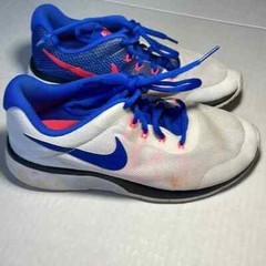 Nike Tanjun Racer WHT/ROYAL/HYPER RED Youth 5 sporty GUC