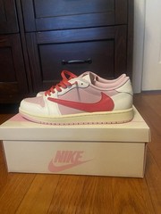 Jordan 1 Retro Low OG SP Travis Scott Sail Tropical Pink Size 8.5
