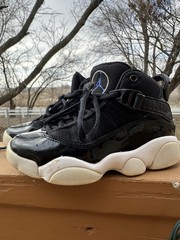 AIR JORDAN! Black/Blue/White, Size 11C.