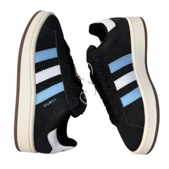 Adidas Campus 00s J Core Black/Blue Suede Sneakers JS0053 Youth 5 Women 6.5 NWB