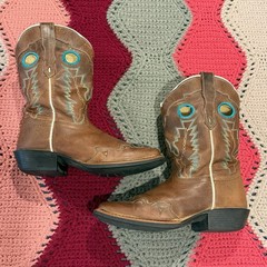 Smoky Mountain Boots Brown Western Square Toe Boot Youth Size 3