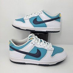 Nike Dunk Low BG Dusty Cactus Thunder Blue 4Y Youth Sneakers HF4794-345 EUC