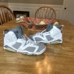 Nike Air Jordan 6 Retro Cool Grey Youth Size 7 Shoes Sneakers