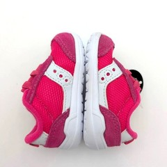 Saucony S-Jazz Crib Sneaker Hook & Loop Kids Baby Pink/White Size US1M EU17