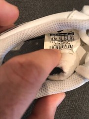 Nike Air Force 1 (PS) White Leather Sneakers #314193 117 BOYS 13.5 Child