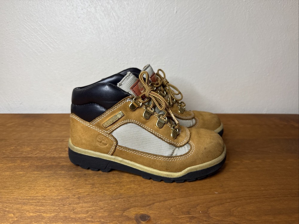Timberland Big Kids Sz 1 Mid Field Wheat Nubuck Workwear Winter Boots