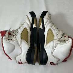Nike Air Jordan 5 V Retro White Fire Red 2020 Bulls 440888-102 GS Youth Sz 4.5Y