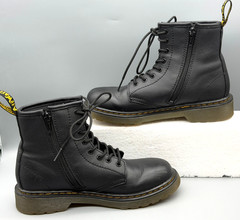 Dr. Doc Martens Junior 1460 Softy T Leather Boots Kids US Size 3 Side zipper