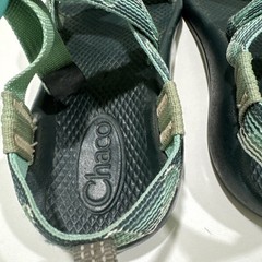 Chaco Marled Pine Youth 2 EcoTread Strappy Adjustable Sport Sandals Green Blue