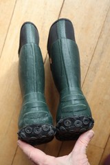 Dark Green Rubber & Black Neoprene RANGER Zip Front Boots Youth 2