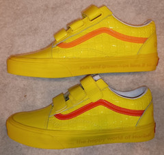 Vans X Haribo Youth 2 Old Skool V Checkerboard Yellow —— VN0A3D29BK2