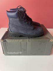 Timberland Classic 6 In Waterproof Boot Navy Nubuck (Toddlers Size 10)