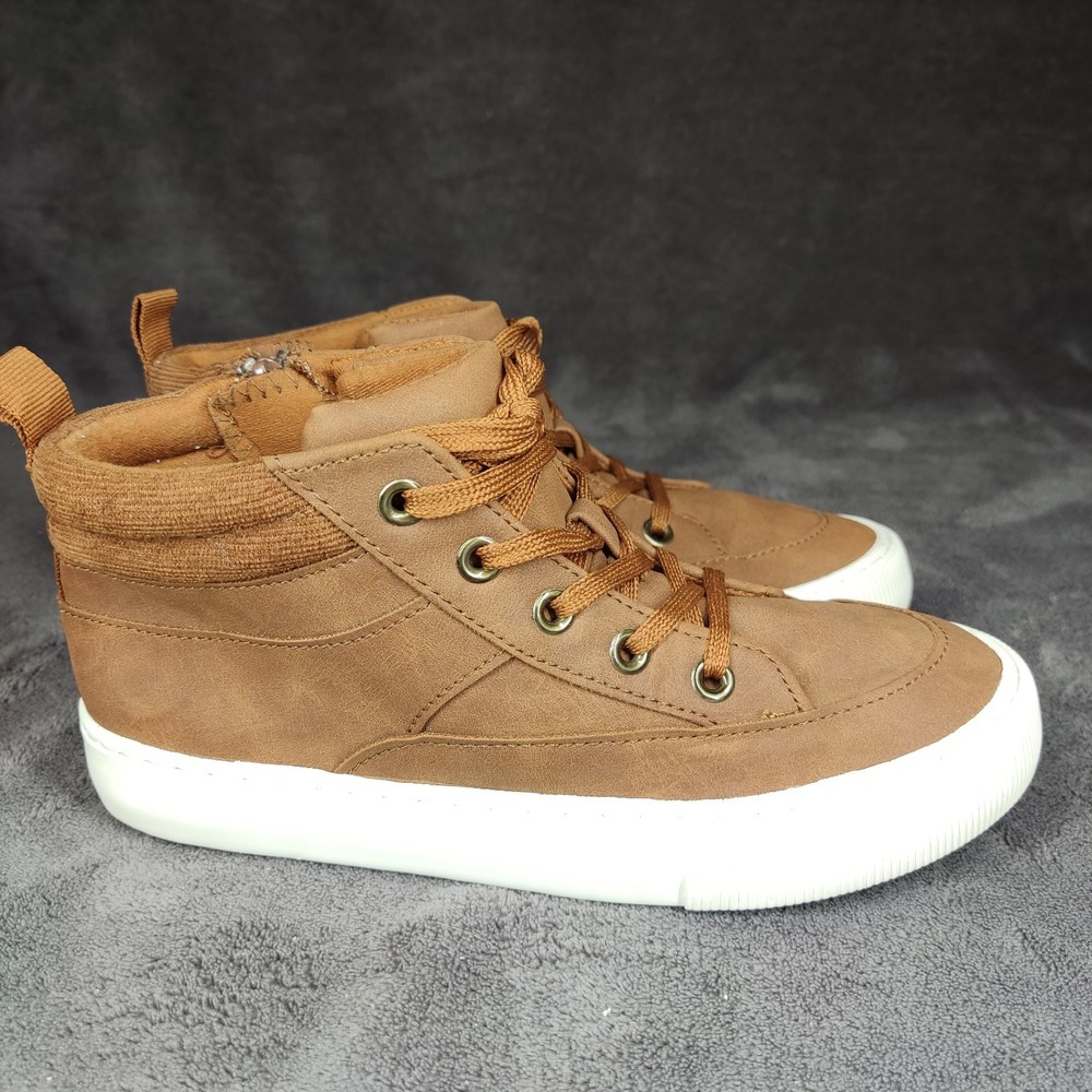 Cat & Jack Athletic Mid Top Brown Boots Youth Size 2 kids shoes