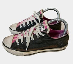 Converse All Star Chucks Multi Colored Youth Size 5 Black Pink Chuck Taylor Low