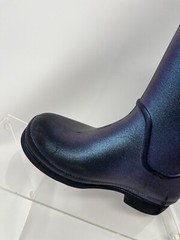 Crocs Blue Iridescent Wellies Rain Boots Childrens C11 Outdoor Waterproof Shoes