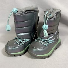 Lands‘ End Iridescent Flurry Insulated Snow Boots Unisex Kids 6M Blue
