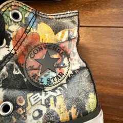 Converse Chuck Taylor All Star Justice League High Top Youth Size 1 Comic Print