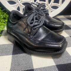 Kids Drexlite Classic Black Lace-Up Dress Shoes