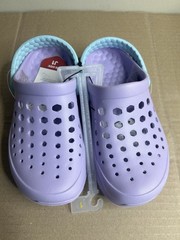 Joybees Kids‘ Dylan Slip-On Clogs – Sky Blue/Lilac Purple – Size – J1
