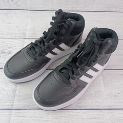 Adidas Hoops Mid 3.0 K Core Black/Cloud White/Grey Six GW0402 Size 5 Big Kids