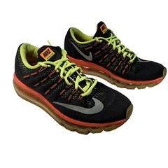 Nike Air Max 2016 GS Unisex Black Silver Youth 7Y Eur 40 807236-002 Black Orange