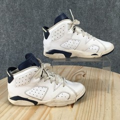Air Jordan 6 Retro PS Midnight Navy Shoes Youth 3 M Sneakers Leather White Blue