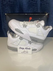 Size 4 (GS) – Jordan 4 Retro Mid White Oreo