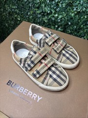 BURBERRY MINI MARKHAM SNEAKERS NOVA CHECK SZ 31 EU 13 US