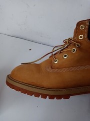 Timberland Boots Size 5.5M Ankle Combat Waterproof Nubuck Leather Lace-Up Tan