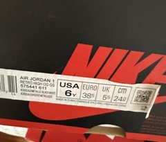 Jordan 1 Retro High OG ‘Bordeaux’ GS Sneakers 575441-611- SZ 6 Y- 7.5 W