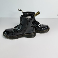 Dr. Martens Sinclair Bex Patent Leather Boots Black Youth US Size 2