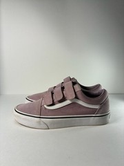 Vans Old Skool V Hook and Loop Mauve Suede Sneakers
