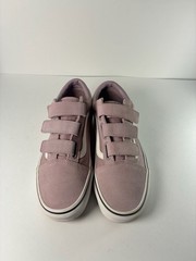 Vans Old Skool V Hook and Loop Mauve Suede Sneakers