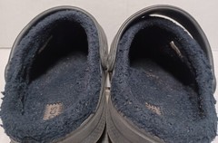 Crocs Classic Black Lined Comfort Slip-on Shoes w/Ankle Strap Junior’s Size 2/4