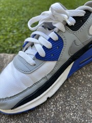 Nike Air Max 90 Hyper Royal White Grey Blue CD6864-103 Size 5.5Y Women’s 7.5