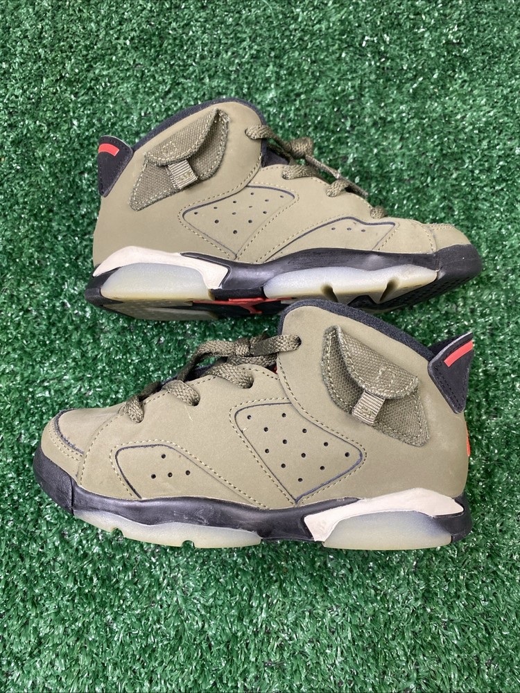 Travis Scott x Air Jordan 6 TD „Medium Olive“ CQ3567-200 Sz 10c