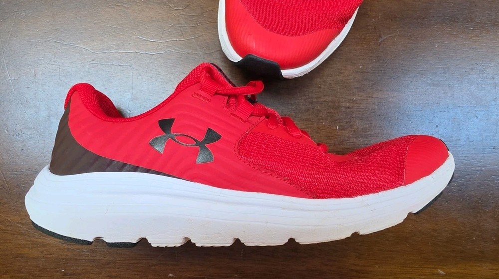Red Under Armour Out Hustle Running Shoes Red Youth 7Y T25