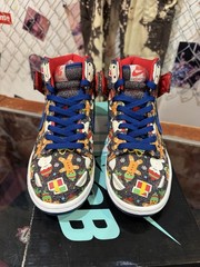 Nike SB Dunk High Pro x Concept Ugly Christmas Sweater GS AO1559-446 Size 5