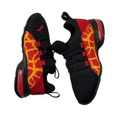 Puma Axelion NXT Toddler Sneakers Black Red Yellow 310442-01 Size 8C NEW
