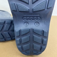 CROCS Handle It Rain Boots Child KIds Sz J3 Navy Blue Rubber Pull On Waterproof