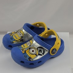 Crocs x Despicable Me Minions Classic Clogs Childrens Sz C 4 5 Kids Blue Yellow
