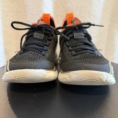 Under Armour Curry Flow 8 Snakeskin Basketball Shoes Black/Orange Size 3.5Y