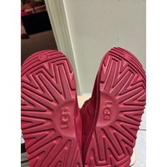 UGG Neumel Red Suede Lace Up Chukka Boots Kids Size 4 1017320K